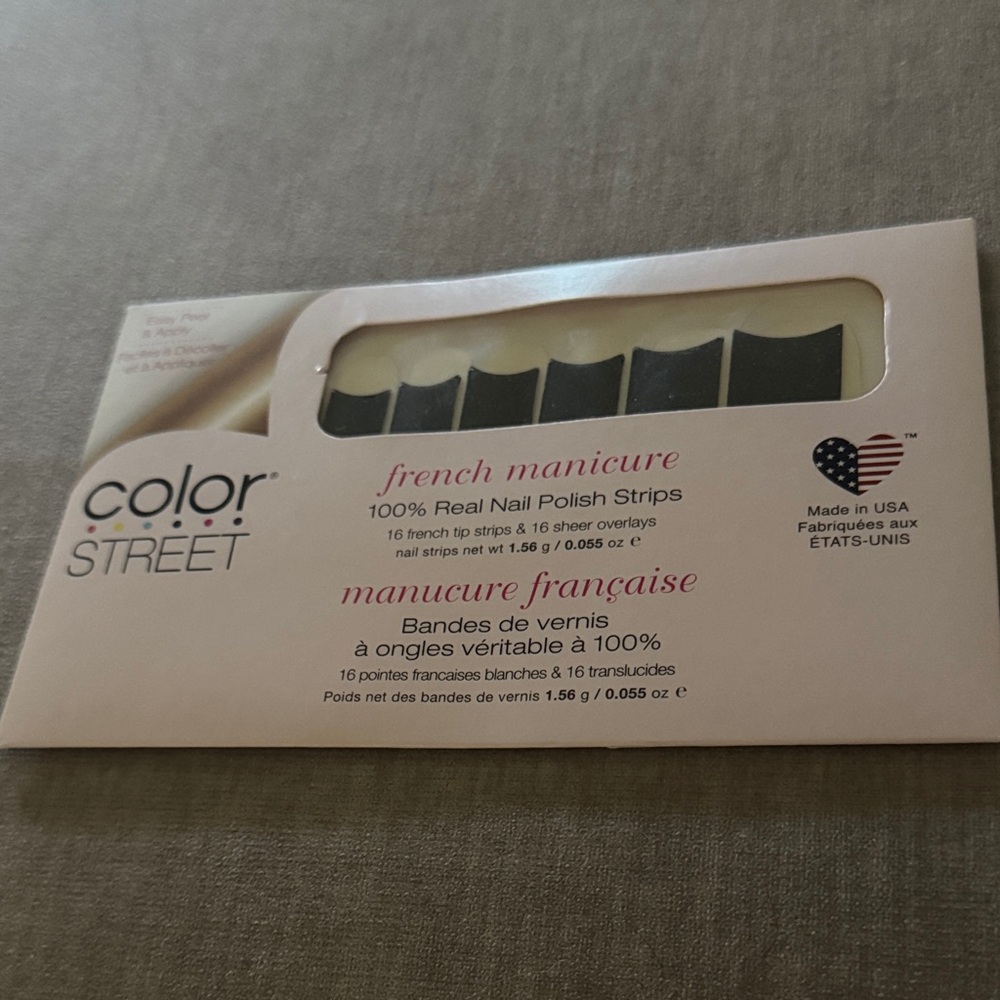 Color Street J'adore Glamour Nail Strips - Elegant Black and White